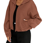 Women's Loose Baseball Uniform Coat