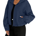 Women's Loose Baseball Uniform Coat